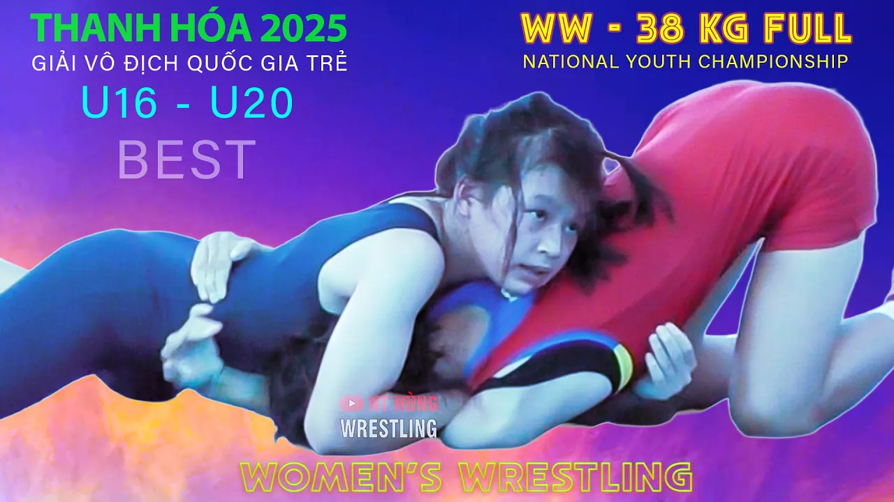Vật Nữ . ĐẠI CHIẾN THANH HÓA - 38 KG. vietnamese traditional wrestling