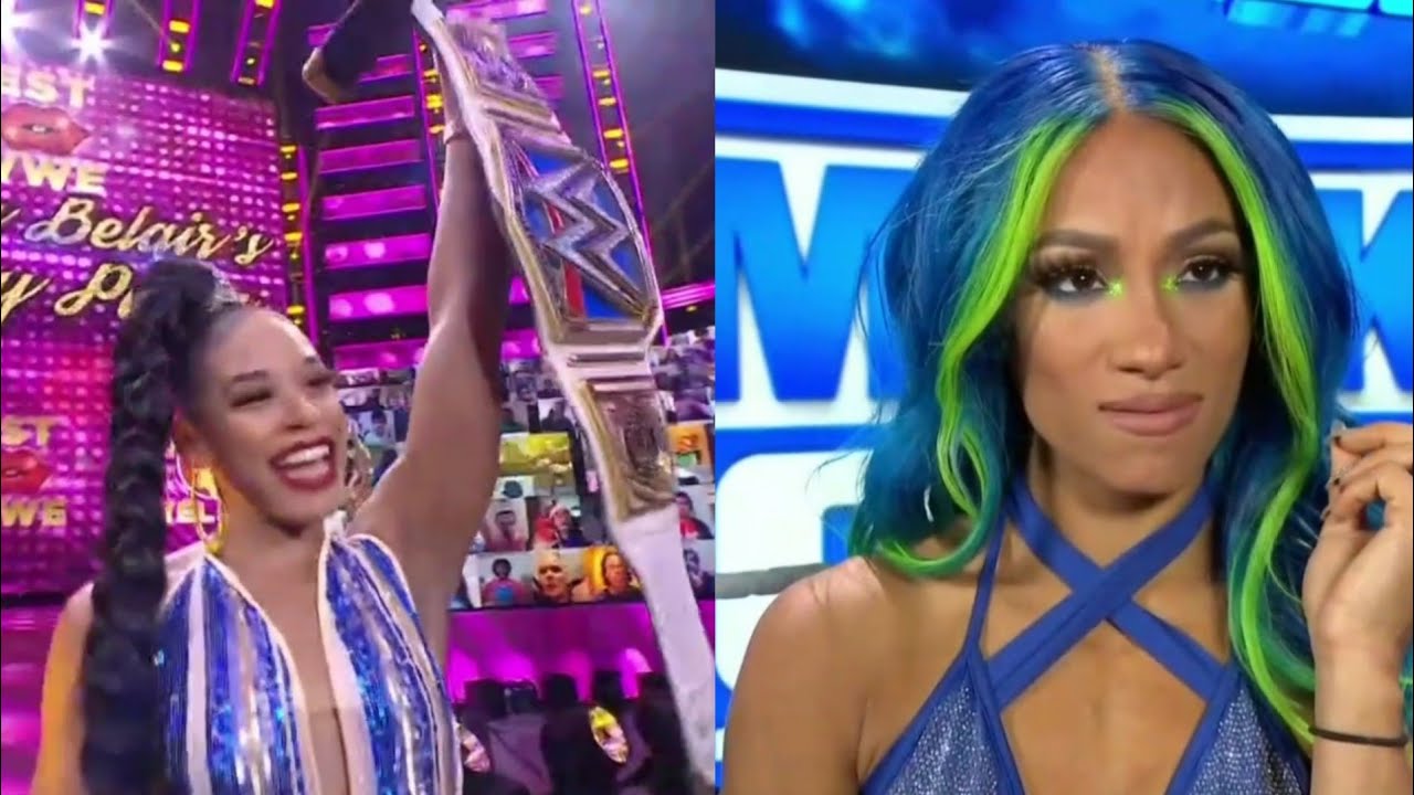 The Street Profit & Bianca Belair Celebrate Bianca's Title Win + Sasha Banks Backstage