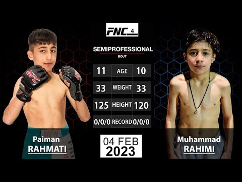 Full fights/ Muhammad Rahimi ep 1( Little McGregor of AFG) vs Paiman Rahmati #FNC4#Full_fights background