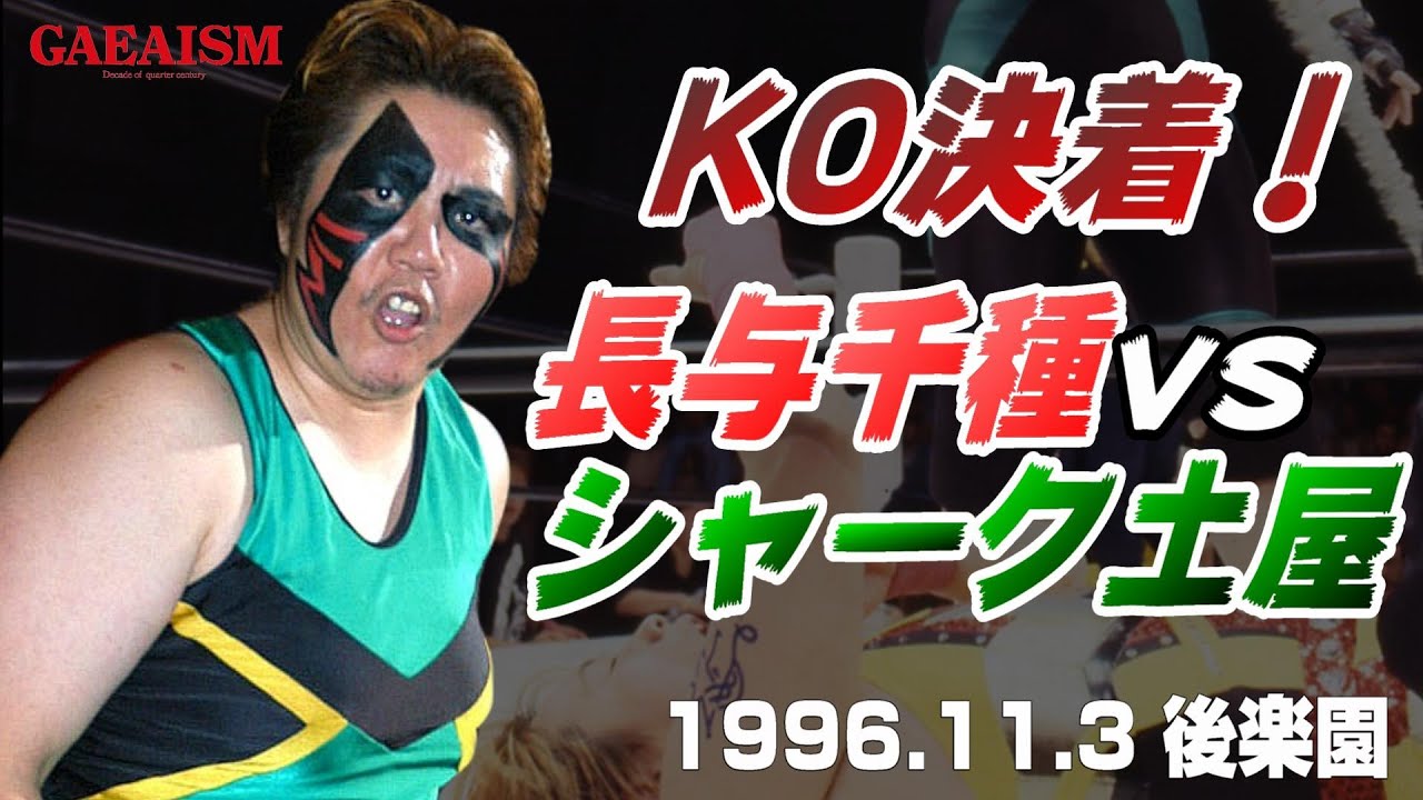 【女子プロレス GAEA】長与千種 vs シャーク土屋(FMW・猛毒隊) 1995年11月3日 東京・後楽園ホール background