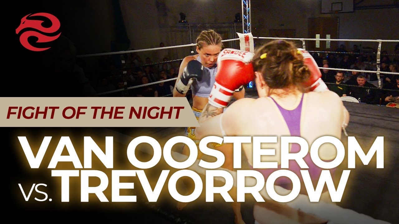 Nicole Van Oosterom vs. Mia Trevorrow, Muay Thai title, The Homecoming, Brickfields Centre, Plymouth background
