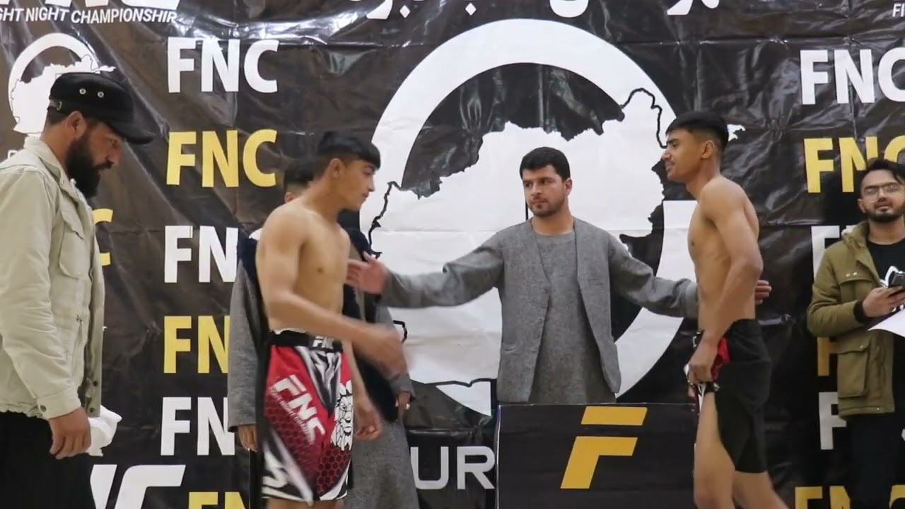 face to face/ Omid Noori vs Edris Zamani background