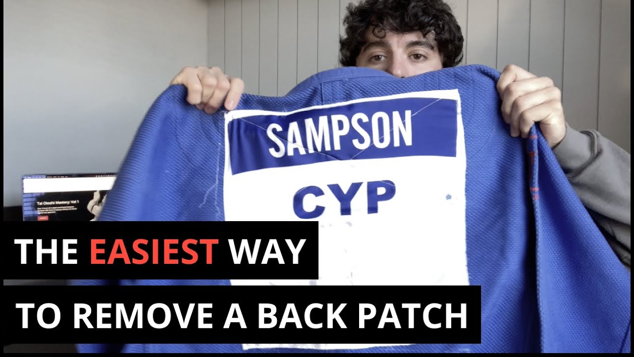 How to remove a backpatch in Judo / BJJ background