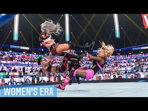 The Riott Squad V.S Tamina & Natalya background