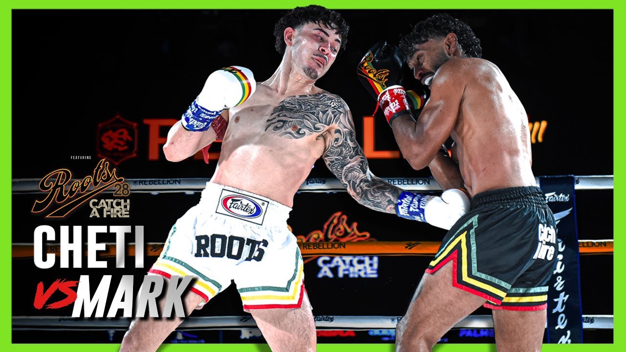 Roots Muaythai 28: Matthew Cheti vs Derry Mark background