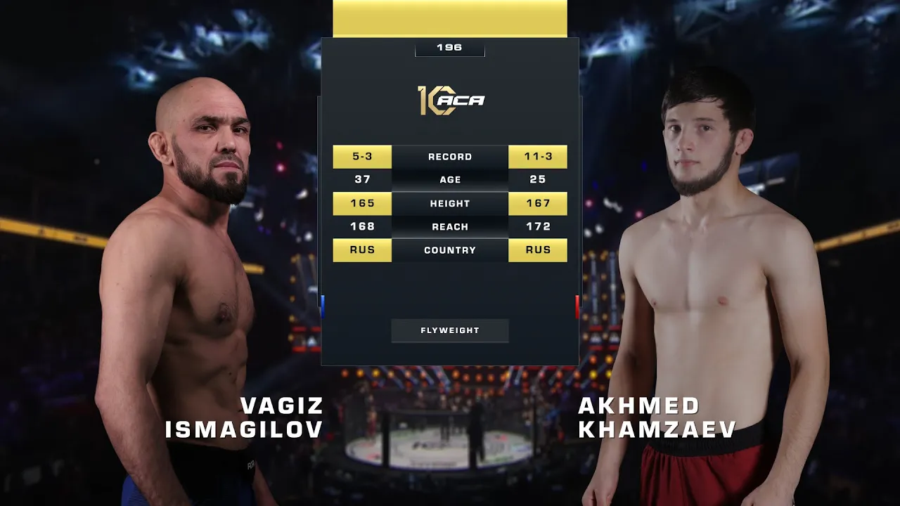 Вагиз Исмагилов vs. Ахмед Хамзаев | Vagiz Ismagilov vs. Akhmed Khamzaev | ACA 196