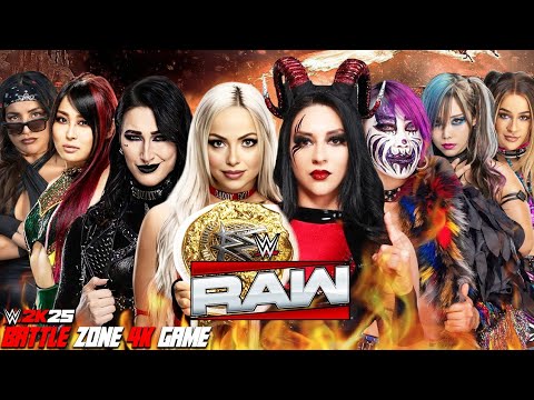 WWE RAW - Liv Morgan Rhea Iyo Raquel vs Stephanie Vaquer Asuka Iyo Dakota kai - WWE 2K25 25 Feb 2026