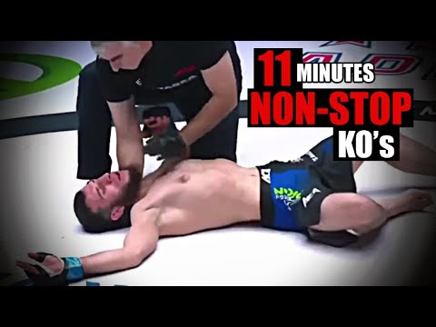11 Minutes of Non-stop KO's in MMA background