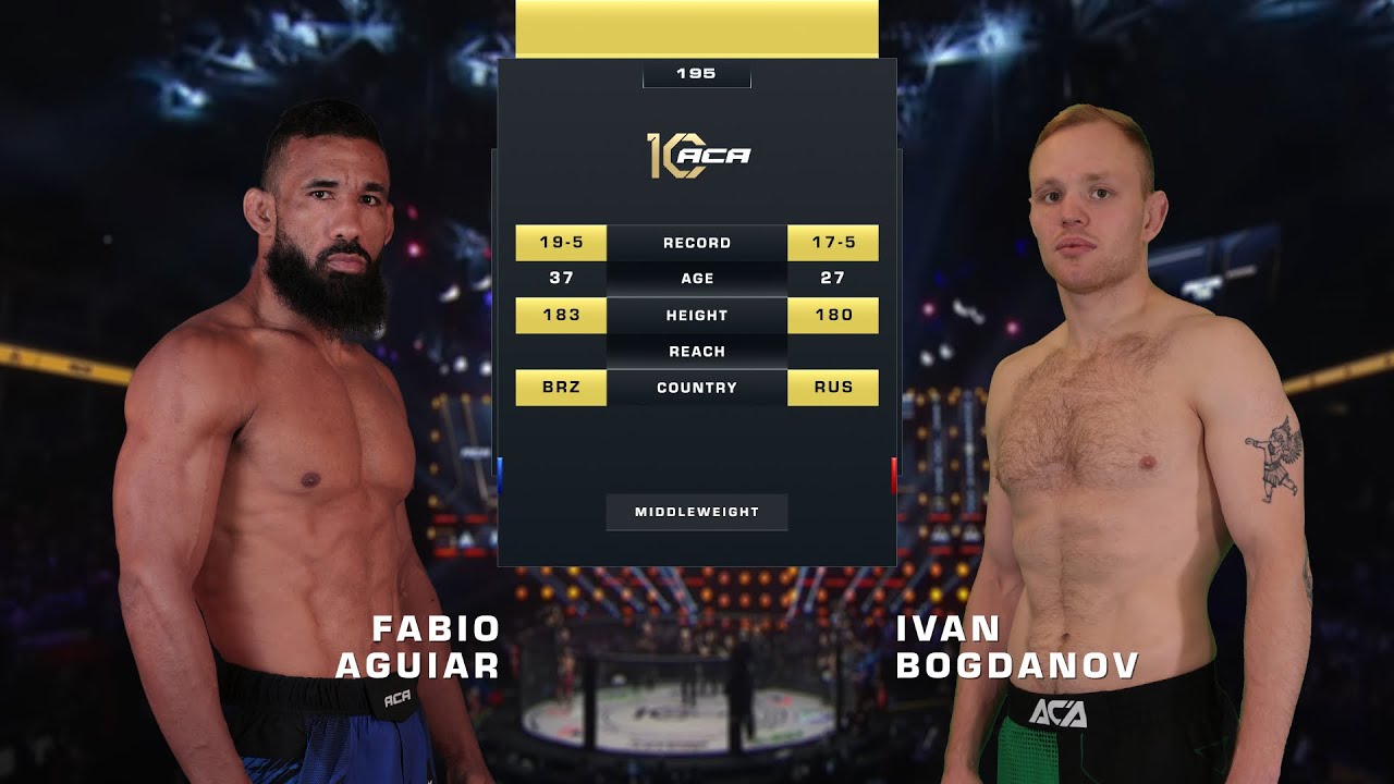 Фабио Агияр vs. Иван Богданов | Fabio Aguiar vs. Ivan Bogdanov | ACA 195