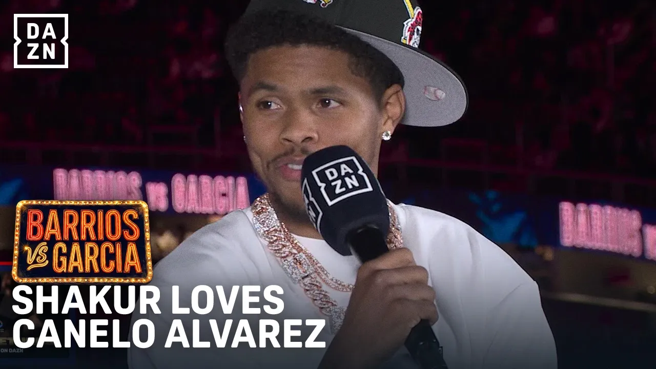 Shakur Stevenson reveals he’s a FAN of Canelo Alvarez