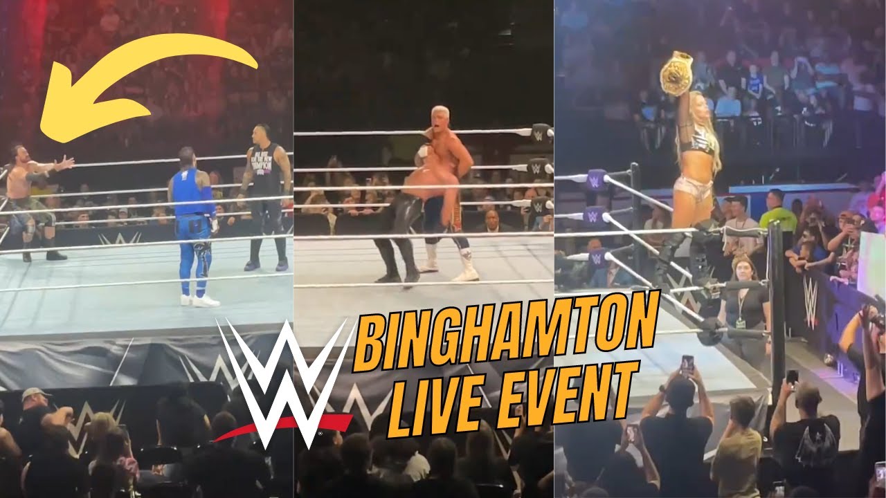 What happened at WWE Binghamton Live Event? [HIGHLIGHTS] background