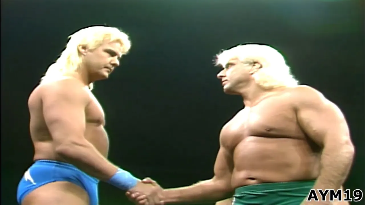 "5 STAR CLASSIC" Ric Flair vs Barry Windham NWA 1987 Highlights background
