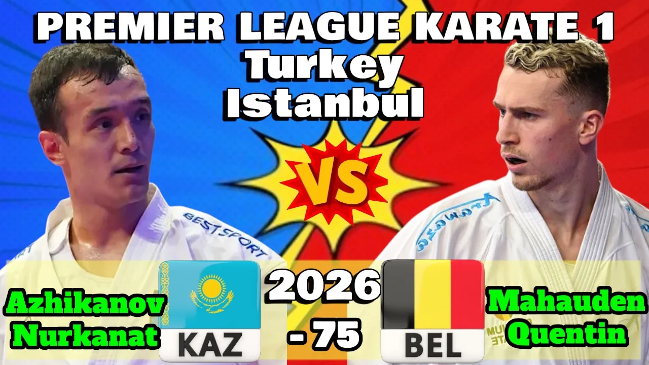 MAHAUDEN Quentin BEL 🇧🇪 vs AZHIKANOV Nurkanat KAZ 🇰🇿 | 2026 Premier League Turkey | Seniors -75 kg