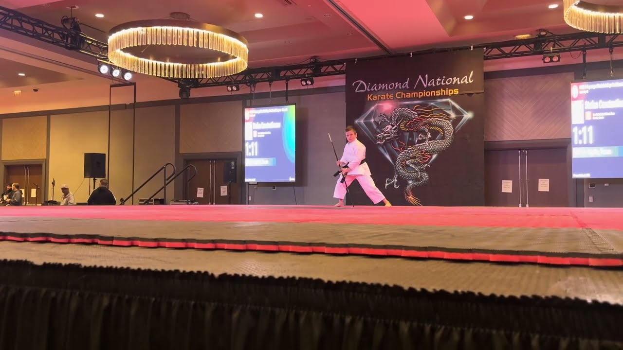 Stefan Constantinescu 9 & Under Boys Traditional Weapons - Diamond Nationals 2025