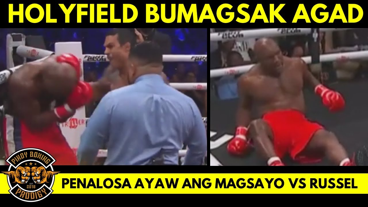Holyfield KO kay Belfort, 30 Million offer kay Canelo at Paul | Penalosa: Magsayo tagilid kay Russel background