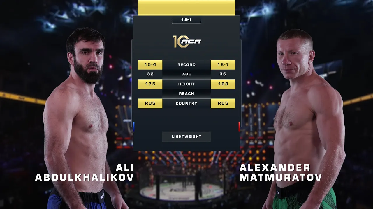 Али Абдулхаликов vs. Александр Матмуратов | Ali Abdulkhalikov vs. Alexander Matmuratov | ACA 194