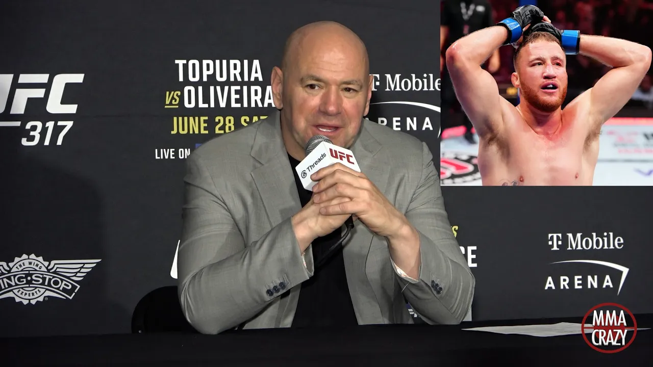 Dana White on Justin Gaethje title shot ultimatum “thats pretty WACKY”