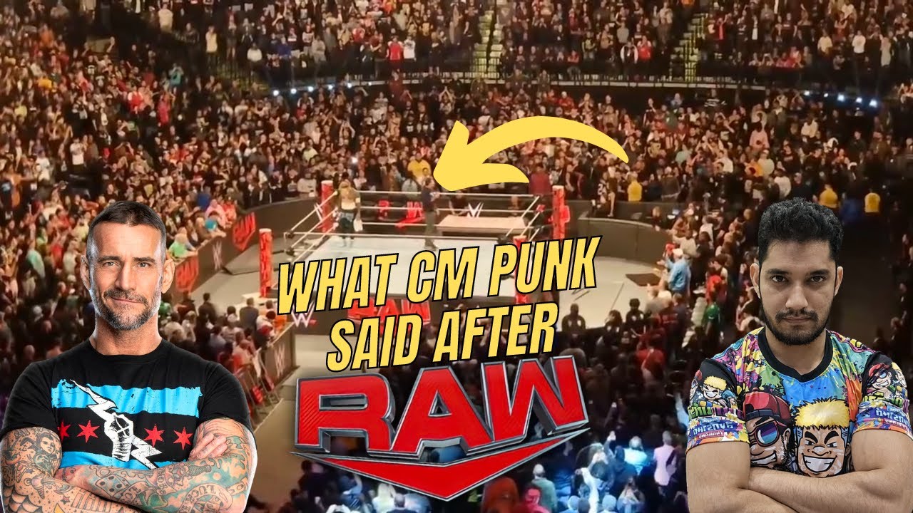 FULL CM Punk promo after WWE RAW🔥 background