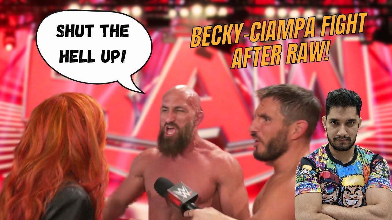 Becky-Ciampa FIGHT after WWE RAW😦
