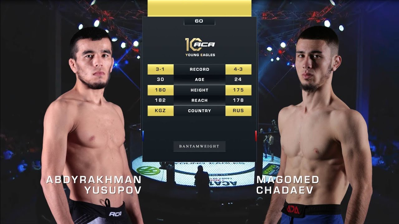 Абдурахман Юсупов vs. Магомед Чадаев | Abdyrakhman Yusupov vs. Magomed Chadaev | ACA YE 60