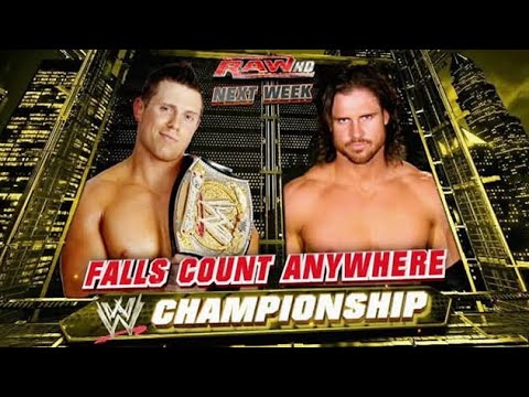 The Miz vs John Morrison Falls Count Anywhere RAW 1/3/2011 Highlights