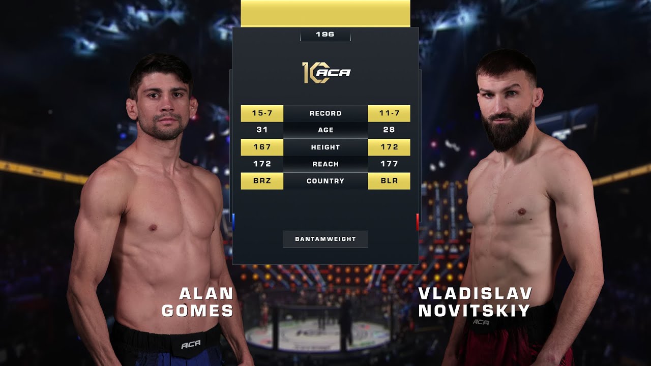 Алан Гомеш де Кастро vs. Владислав Новицкий | Alan Gomes de Castro vs. Vladislav Novitsky | ACA 196