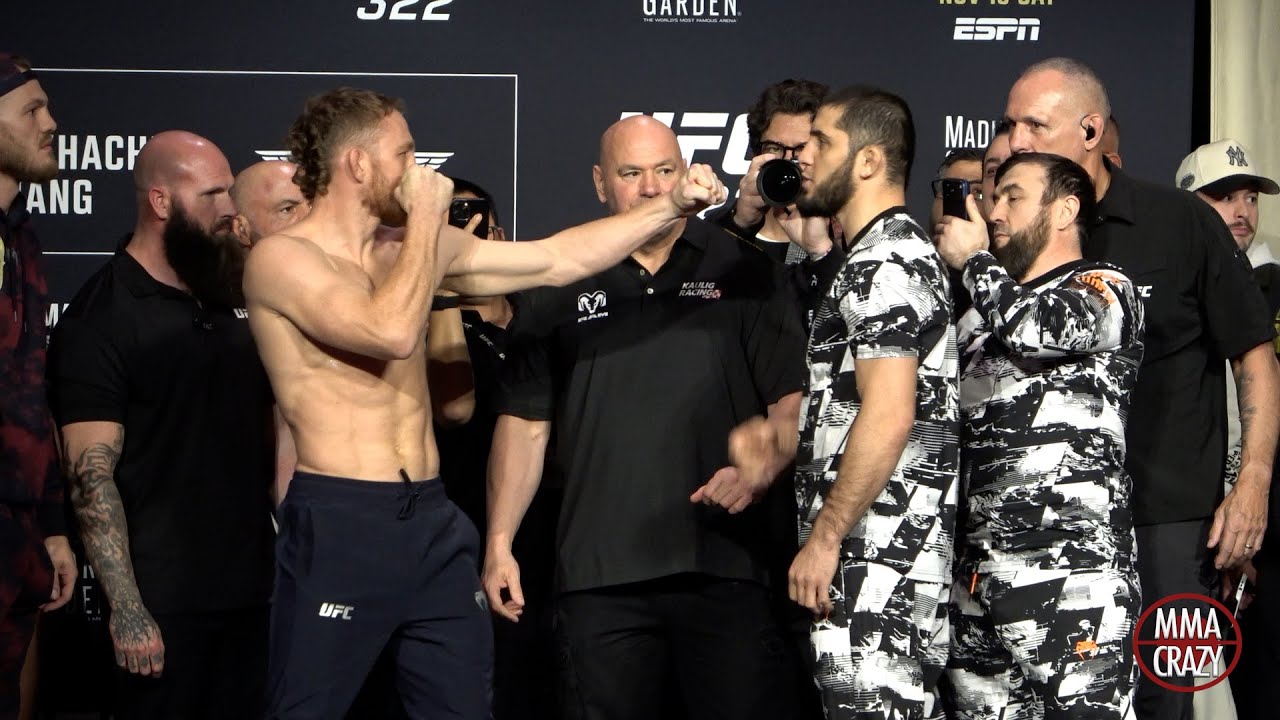 UFC 322: Jack Della Maddalena vs. Islam Makhachev Weigh-in Face Off