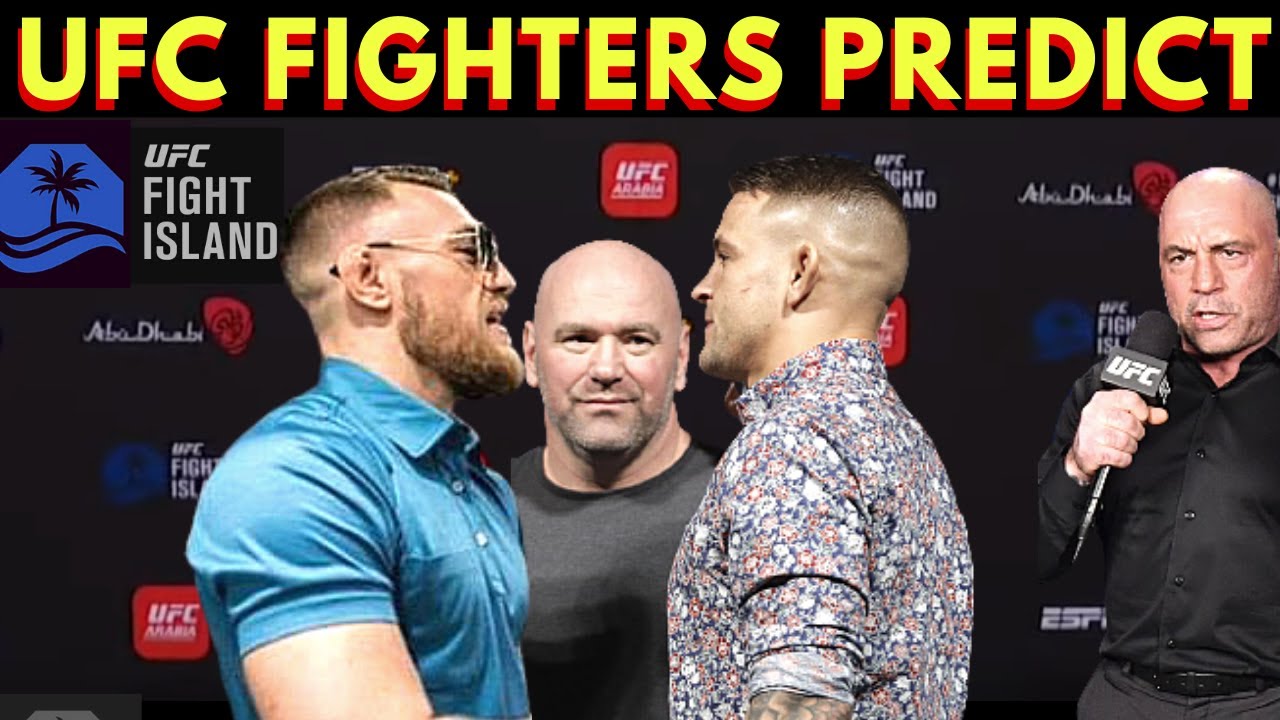 UFC Fighters PREDICT Poirier vs McGregor 2 (Crazy Picks) background