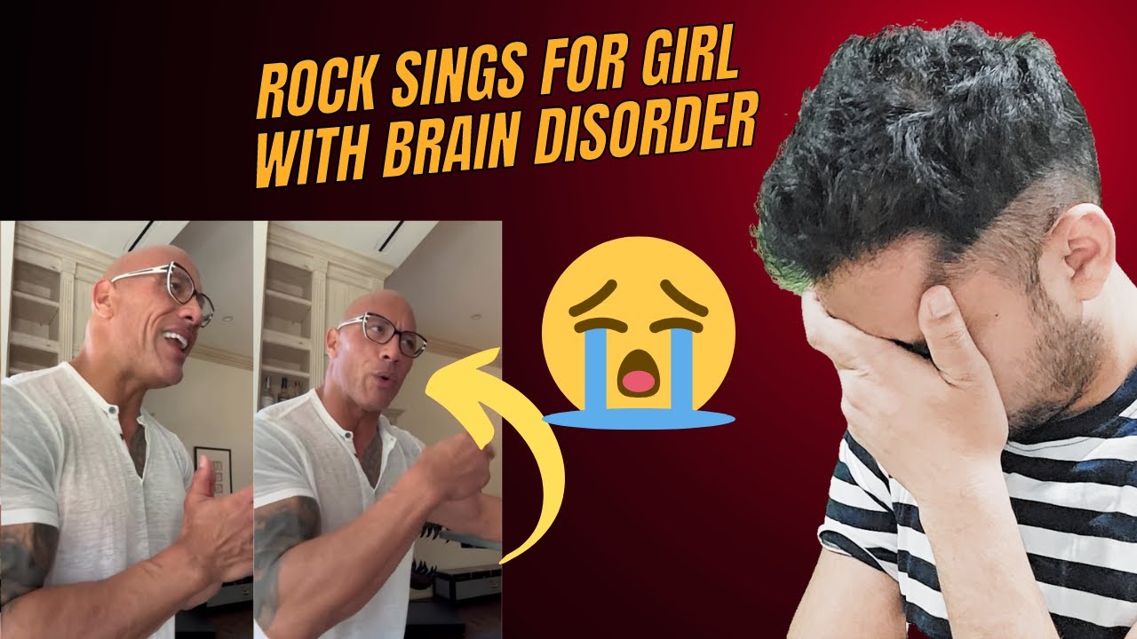 The Rock sings for 2 year old girl with Brain Disorder😭