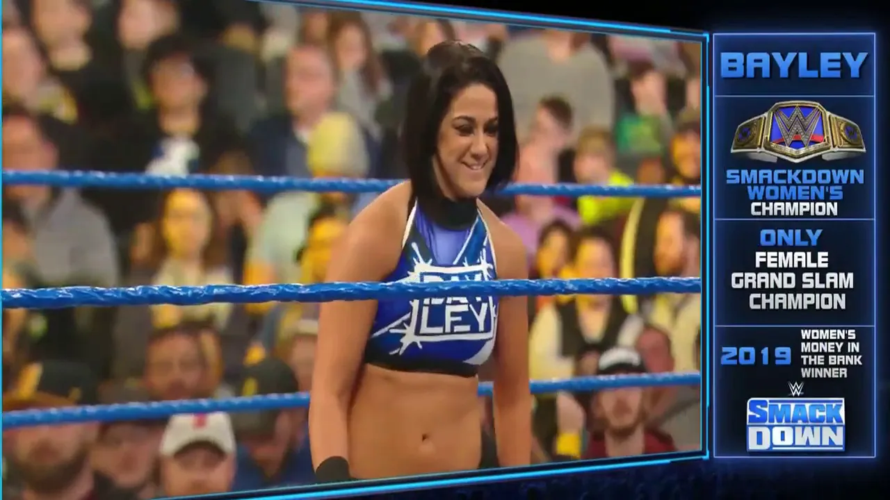 Sasha Banks & Bayley. Vs.  Lacey Evans & Naomi Part 1