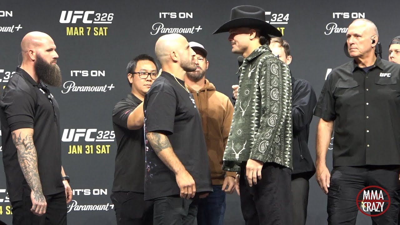 Alexander Volkanovski & Diego Lopes 2 FACE OFF  UFC 325