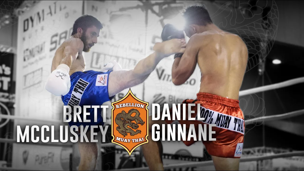FULL FIGHT | Rebellion Muaythai 7: Brett McCluskey vs Daniel Ginnane background