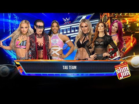 WWE2K25 Rhea Ripley Liv Morgan Bianca Belair vs Charlotte Flair Becky Lynch Sasha Banks