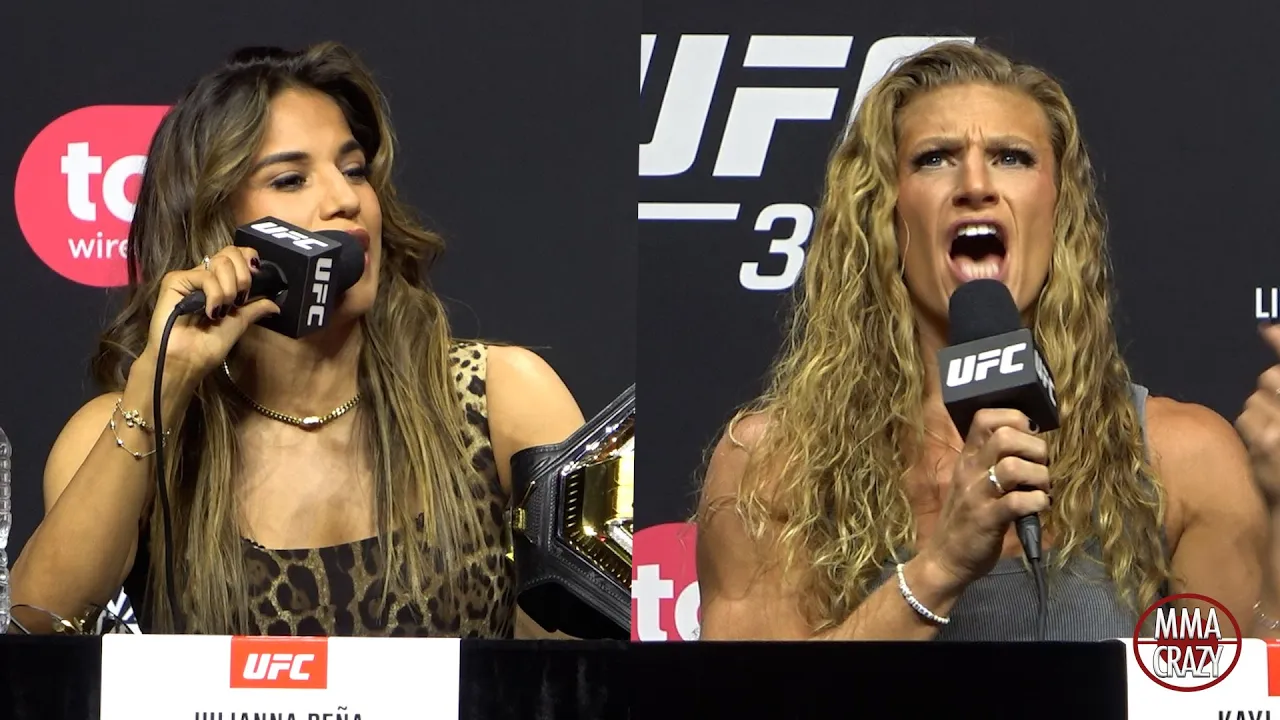 Julianna Pena vs Kayla Harrison Press Conference Highlights UFC 316 background