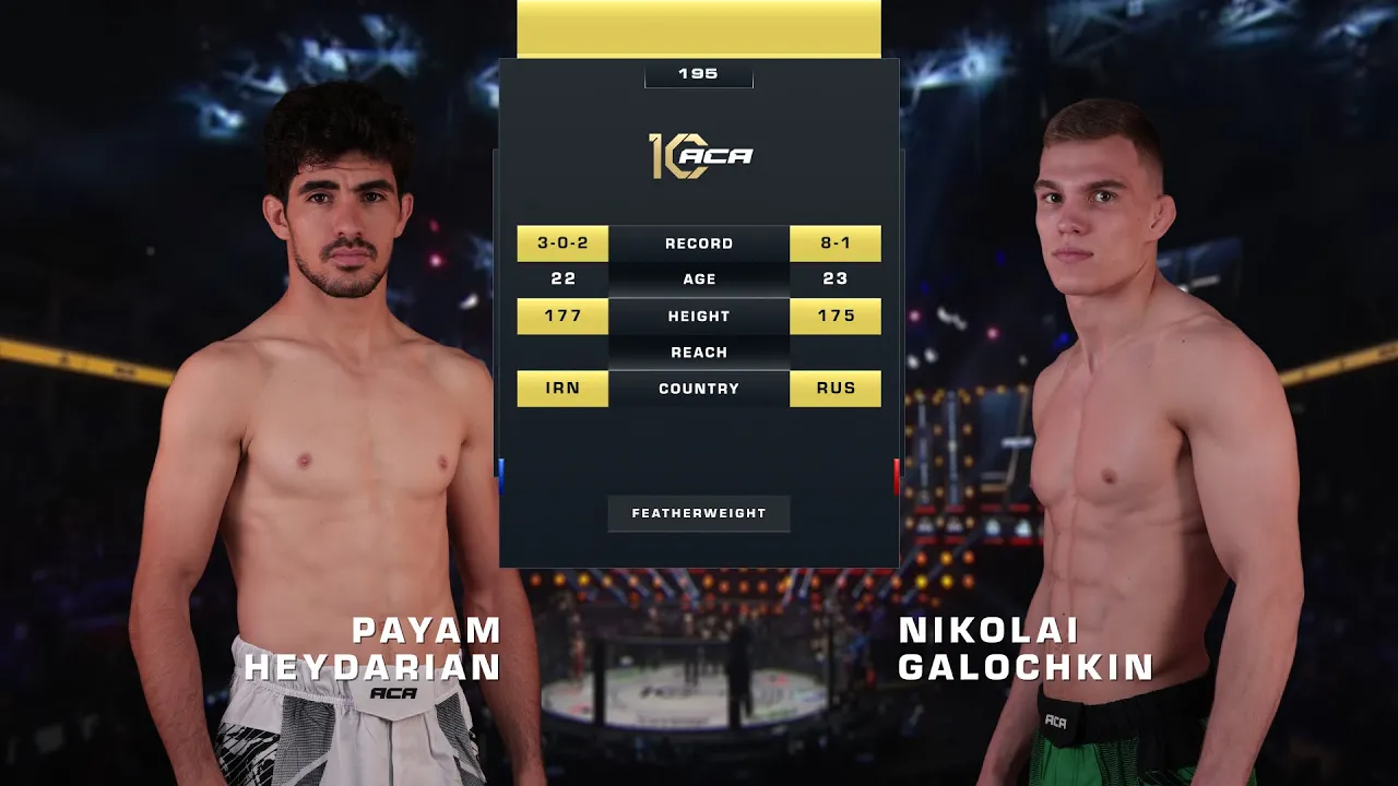 Пайам Хейдариан vs. Николай Галочкин | Payam Heydarian vs. Nikolai Galochkin | ACA 190