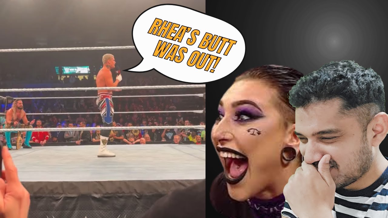 Cody REACTS to viral Rhea Ripley stinkface😂 background