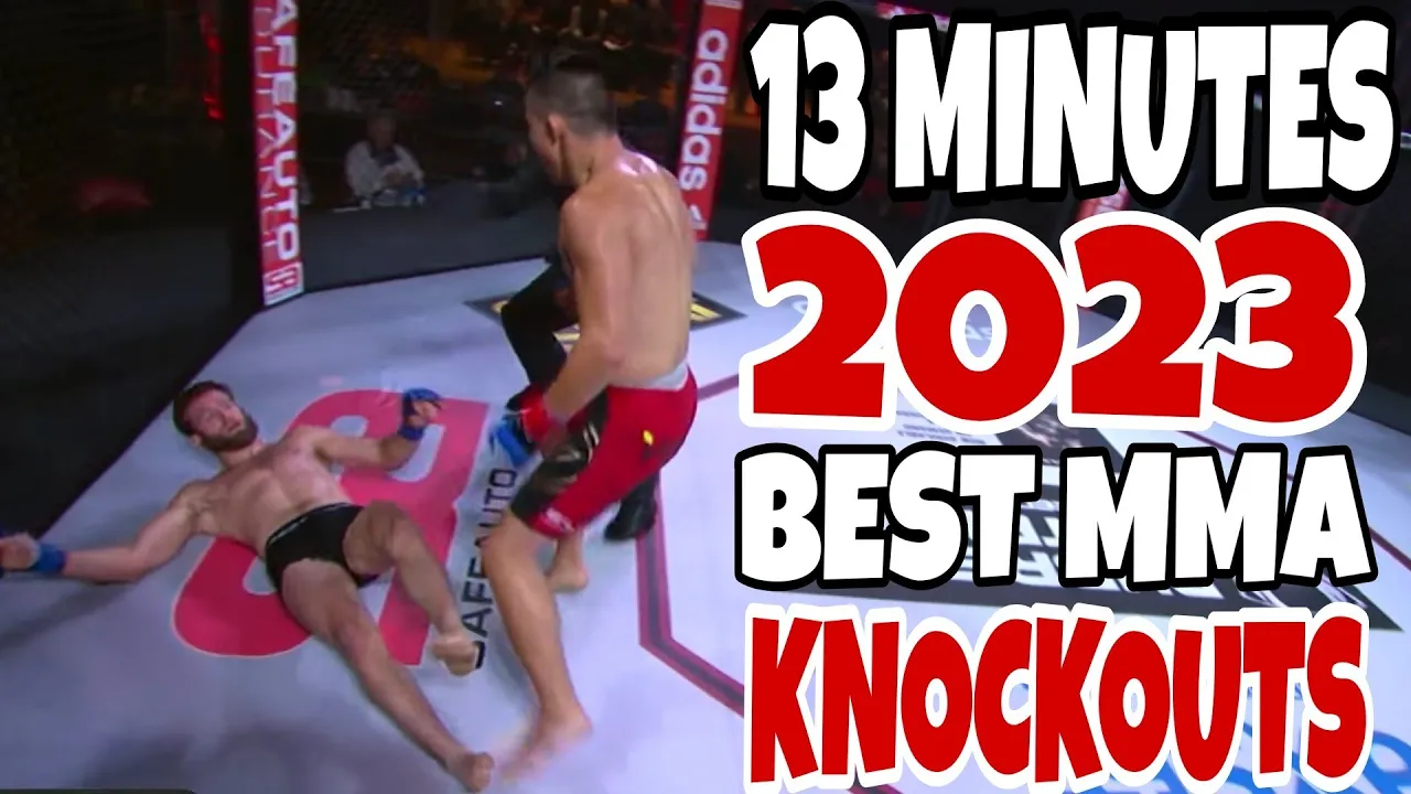 13 Minutes of Some of the Best MMA KO's of 2023 background