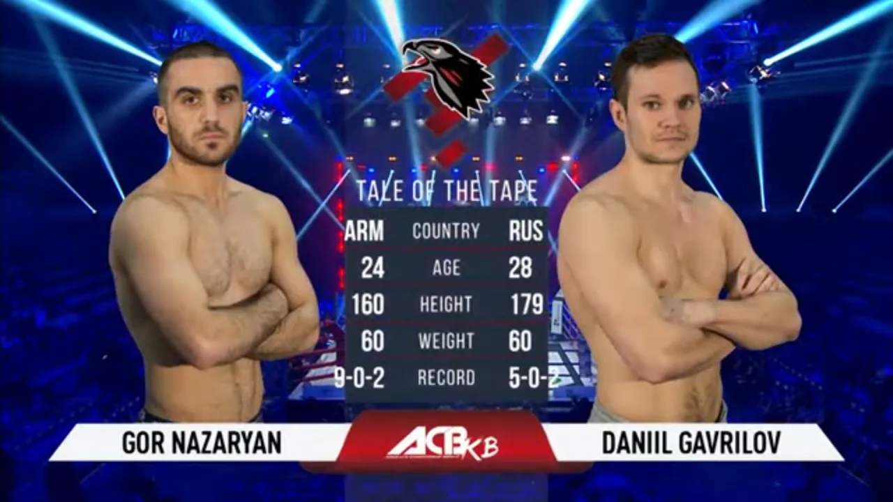 Гор Назарян vs. Даниил Гаврилов | Gor Nazaryan vs. Daniil Gavrilov | ACB KB 15