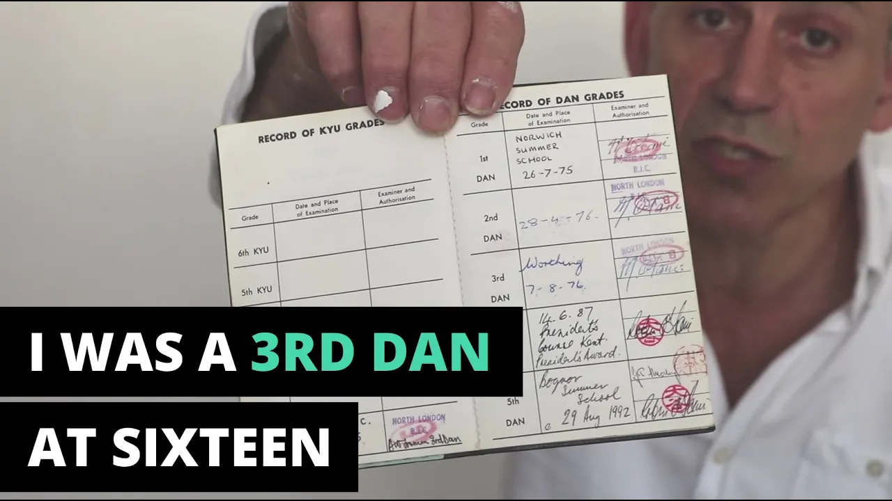 I was a 3rd Dan at Sixteen Years Old