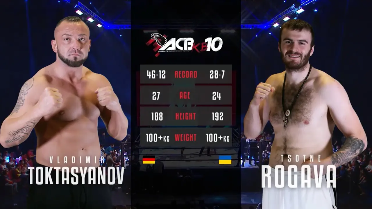 Владимир Токтасынов vs. Цотне Рогава 2 | Vladimir Toktasynov vs. Tsotne Rogava 2 | ACB KB 10
