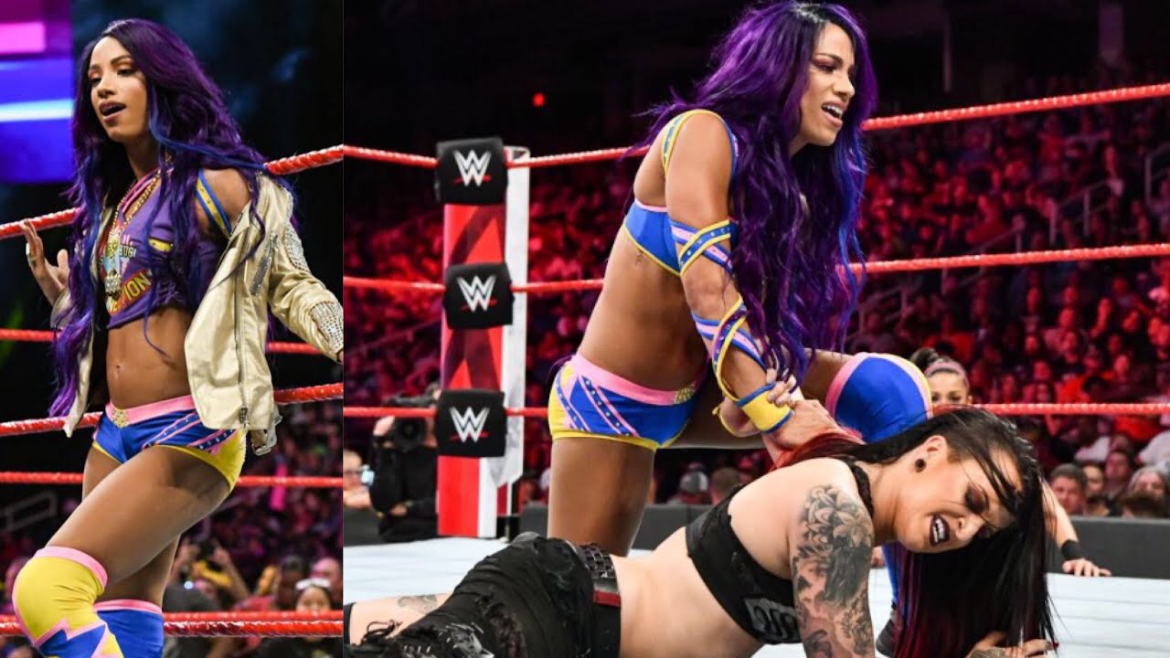 Sasha Banks vs Ruby Riott Full Match: RAW Aug 13 2018. | ALexaBanks. background
