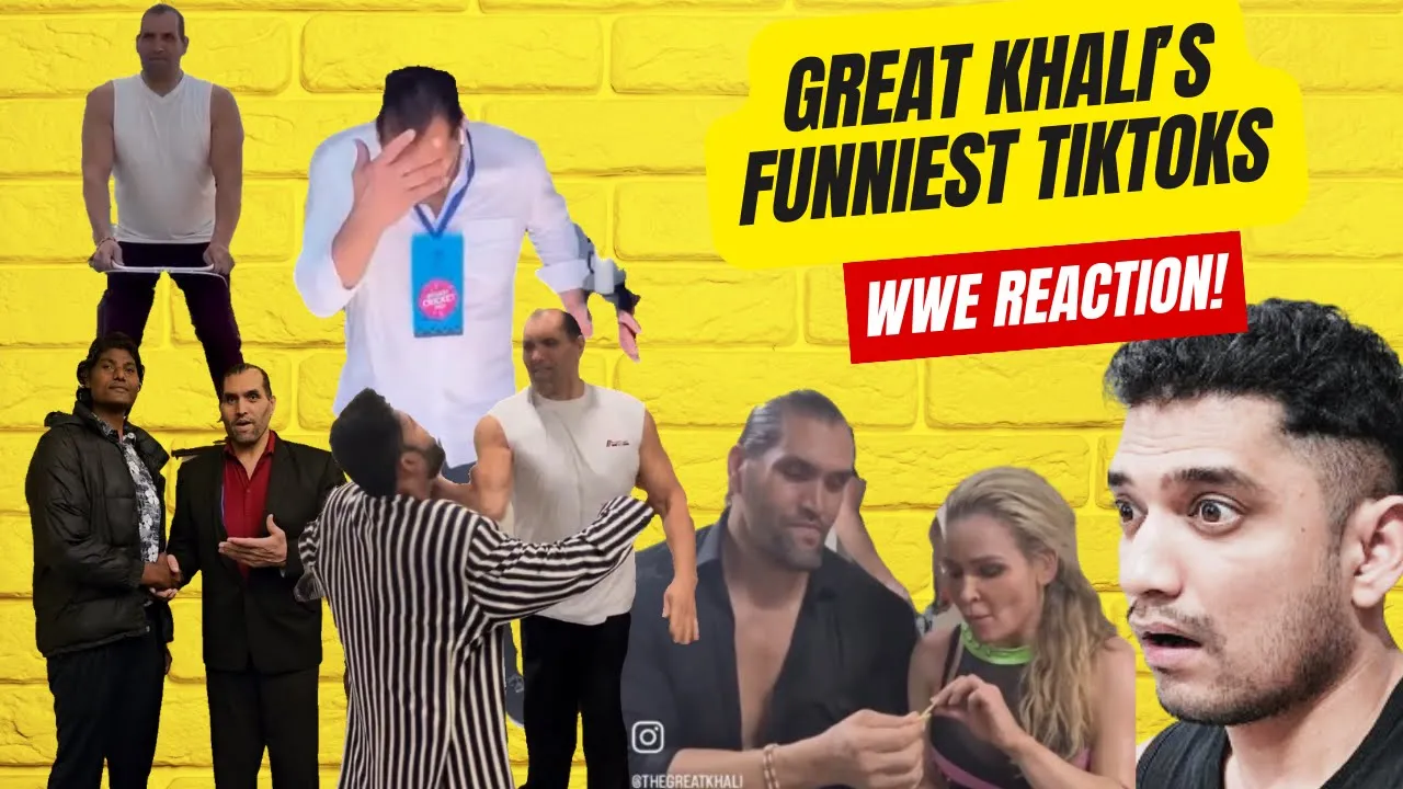 Reacting to GREAT KHALI's FUNNIEST TikToks🤣