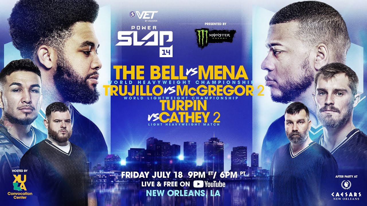 Power Slap 14: THE BELL vs MENA | 2 CHOQUES DE TÍTULO 🏆