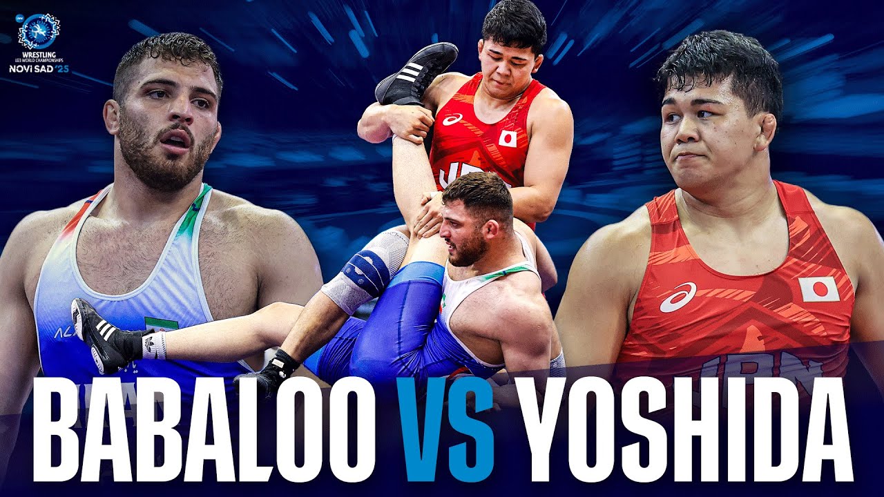Arash YOSHIDA (JPN) vs. Abolfazl BABALOO (IRI) | U23 WORLD CHAMPIONSHIPS 2025 background