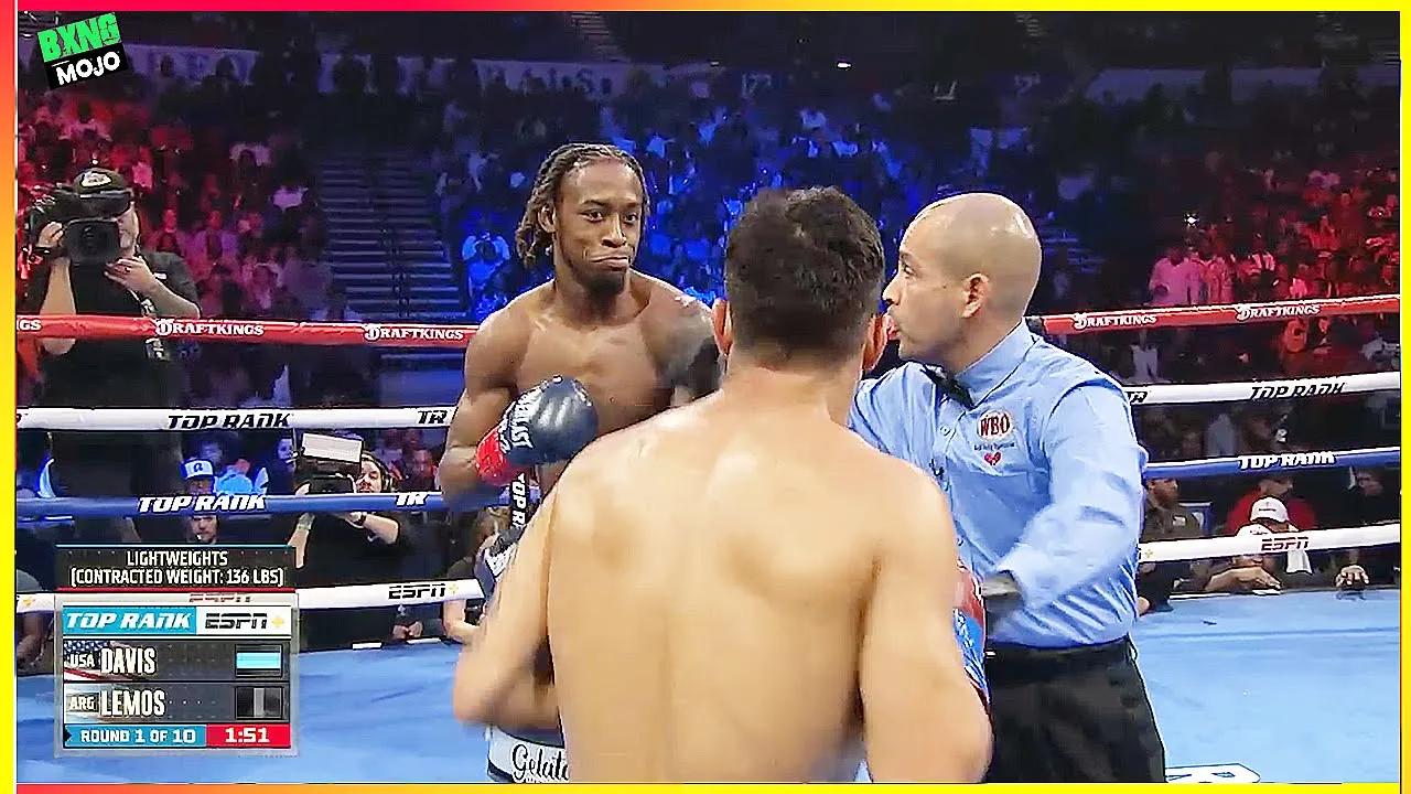 Keyshawn Davis (USA) vs Gustavo Daniel Lemos (Argentina) - KNOCKOUT, BOXING HD