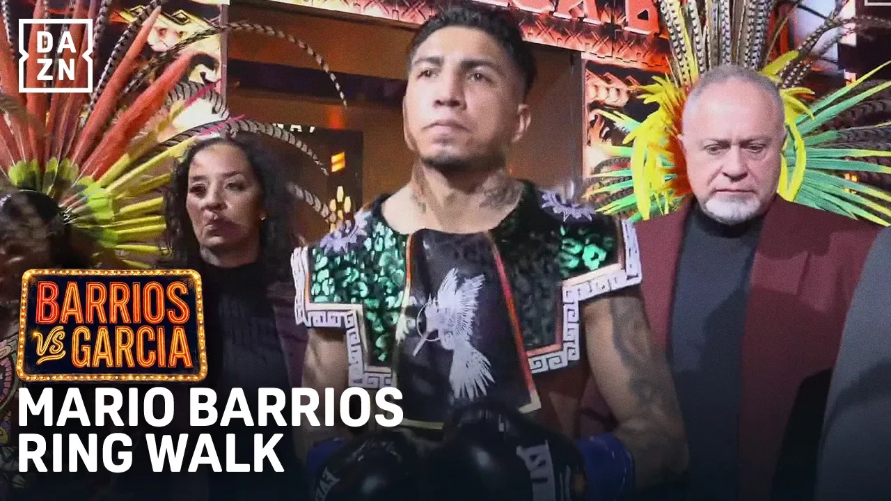 Mario Barrios Makes his EPIC El Azteca Ring Walk!