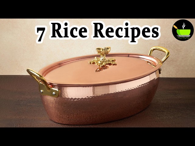 7 Easy Rice Recipes | Lunch Box Recipes | Variety Rice Recipes | South Indian Lunch Recipes | Lunch