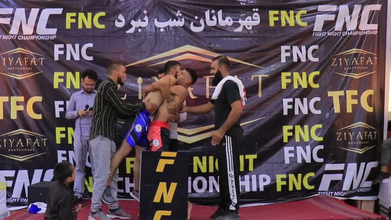 face of face /featherweight title_ Haji Muhammad Karimi Vs M Shabir Omari background
