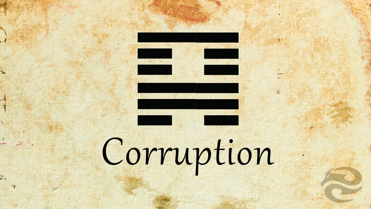 Hexagram 18: Corruption | Refocus your life with this mental exercise background