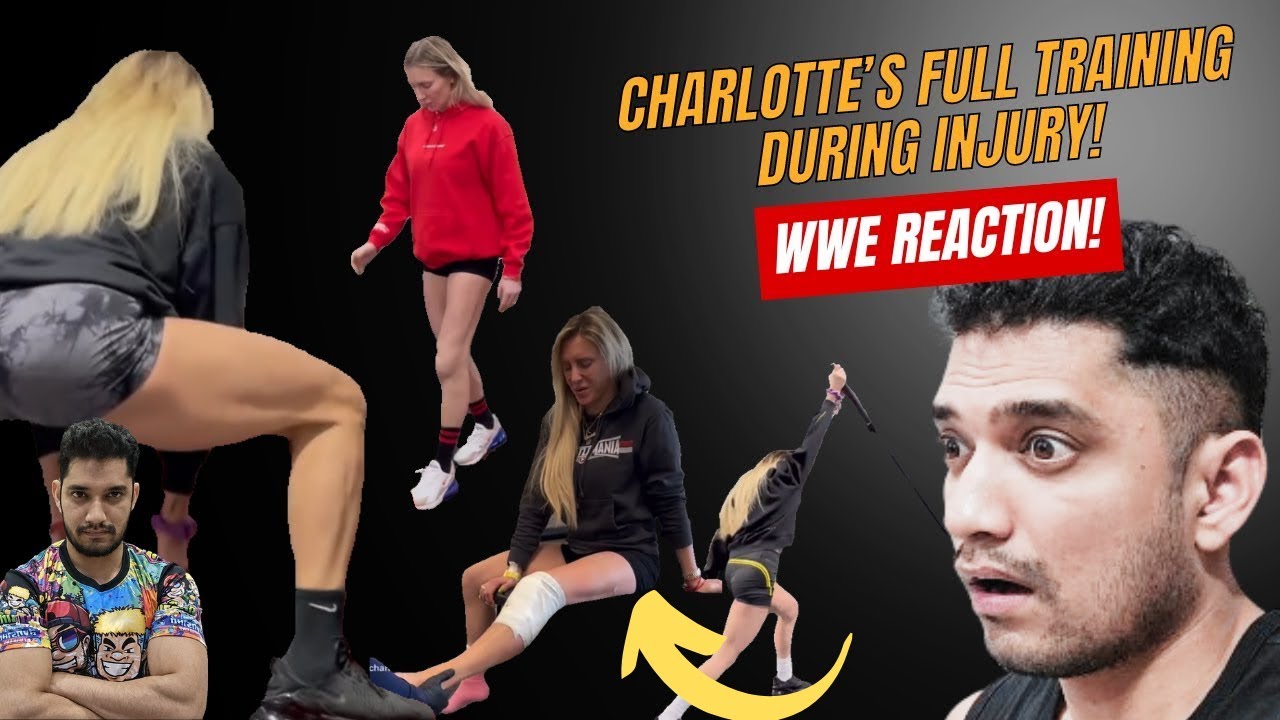 Reacting to Charlotte's GYM TRAINING for WWE return💪